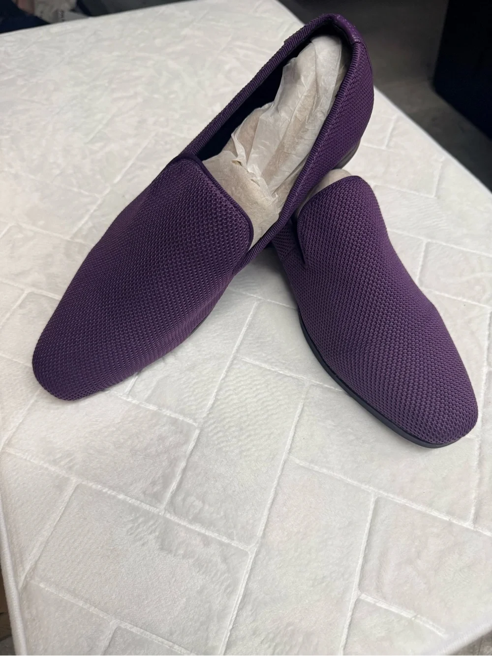 Men's Purple Slip-On Dress Loafers